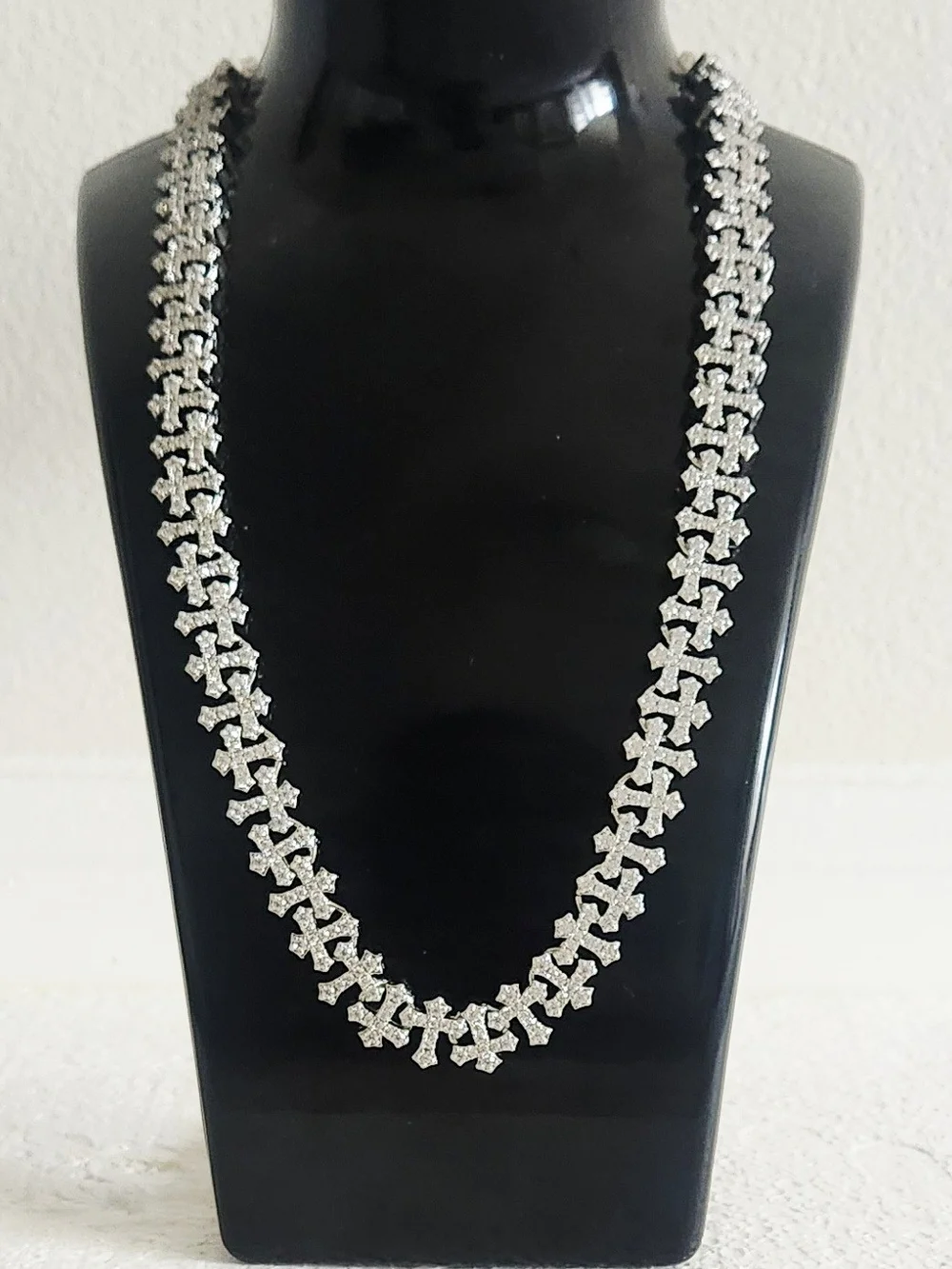 Silver Cross link chain/necklace